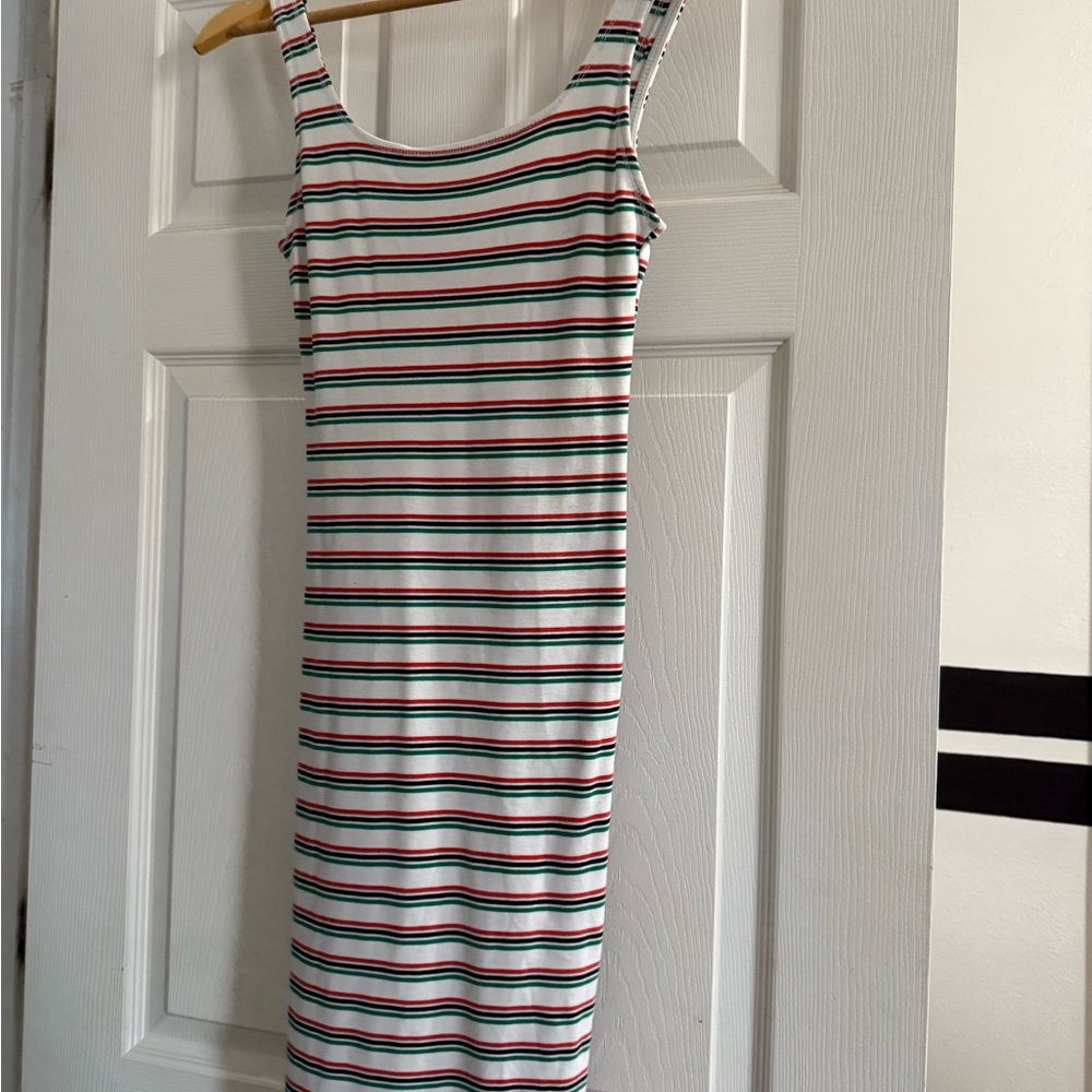 Striped Sleeveless Dress